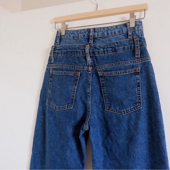 SOLD- SANDRO TROMPE L'ŒIL MOM JEANS - Picture 5 of 9
